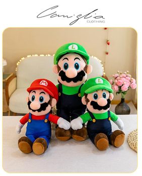 Super Mario Bros Luigi 10" Plush Stuffed Animal Toy - 2016, Plush Material, 3+ Years