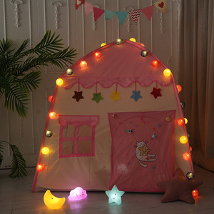 Casa de Juegos Infantil con Estrellas y Pelotas para Niños, Sala de Juegos Interior de 2 a 4 Años, Castillo de Tela Unisex - Product Image 3