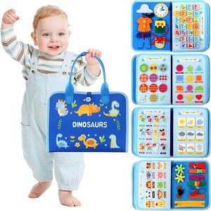 Giocattoli Montessori all'Ingrosso, Libro Sensoriale in Feltro, Libro Morbido e Silenzioso per Bambini, Pannello di Attività per lo <span class=keywords><strong>Sviluppo</strong></span> della Motricità Fine - Product Image 1