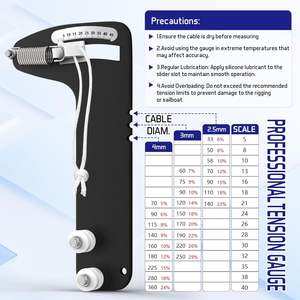 Professionelles 360kg Kapazitäts-Spannungsmessgerät für Segelboote, Präzises 2,5-4 Kabel-Gartenhandwerkzeug PT-1M - Product Image 6