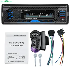 Bestree Autoradio Factory Direct Price Car stereo 12V single 1 din car audio stereo digital BT USB AUX receiver car radio player