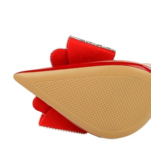 638-H21 BIGTREE scarpe da donna per banchetti in stile europeo e americano, tacchi altissimi, <span class=keywords><strong>hol</strong></span> laterale in pelle verniciata a punta con taglio superficiale - Product Image 6