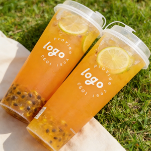 16 oz Custom Clear Double Wall Plastic Cups Lids Reusable LED Party Cup Liquid Activated <b>Light</b> Drinkware Juice PET Material - Product Image 1