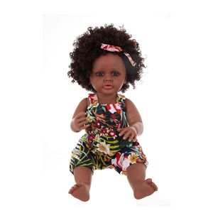 Muñeca Reborn de 55 cm, Nuevo Estilo, Simulación de Bebé Africano Negro, Lindos Cabellos Rizados, Juguete de Peluche de Resina - Product Image 5