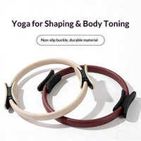Anneau Pilates pour la gymnastique à domicile double couleur Flexible Strength Core Exercise Stretching Resistance Pilates Ring