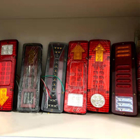 24V 12V 131 kamyon römork LED Stop arka ters dönüş lambası park lambaları demir taban ile ok göstergesi