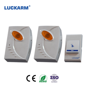 เครื่องรับสัญญาณสองตัวสำหรับใช้ในบ้านอพาร์ทเมนต์ไร้สายใช้แบตเตอรี่ - Product Image 2