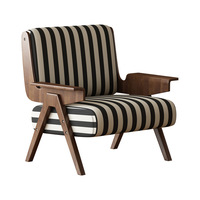 Chaise de canapé simple en bois massif vintage de style français chaise de salon design décontractée pour chambres d'hôtes hôtels réunions d'affaires