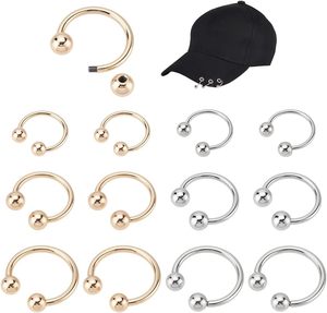 Sizes Pcs C Shape Buckle For Hat Metal Ring Clasps Gold Silver <b>Snap</b> <b>Hooks</b> Round <b>Hook</b> Closure Decorative <b>Snap</b> Rings For Baseball - Product Image 1