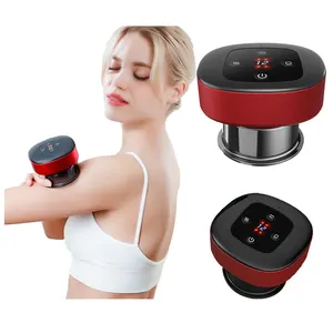 Hot Selling 12 Gears Blue Smart Cupping Massager With Red Light Therapy Device Portable Smart Cupping Machine