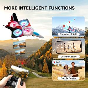 Avion RC en mousse 4DRC V39, changement de vitesse, flux optique, vol stationnaire, transmission en temps réel, télécommande, avion sans balais avec caméra FPV - Product Image 2