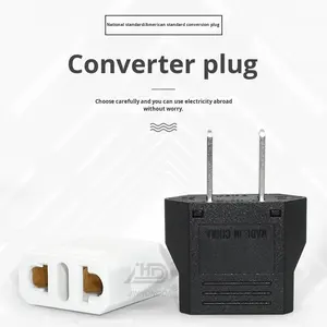 <span class=keywords><strong>Adattatore</strong></span> da Presa Europea <span class=keywords><strong>a</strong></span> Presa <span class=keywords><strong>Americana</strong></span> 6A250V Rotonda <span class=keywords><strong>a</strong></span> 2 Pin Convertibile in Presa Piatta <span class=keywords><strong>a</strong></span> 2 Pin Bianca con Certificato CE per Ricarica - Product Image 3