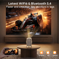 Projecteur vidéo portable Android CR38 Pro avec mise au point automatique et correction trapézoïdale, moteur optique entièrement étanche, anti-poussière et durable
