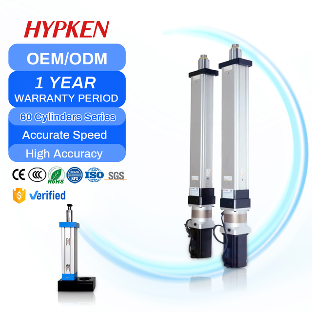 Hypken High Load Robotics Cylinder Stainless Steel DC Linear Actuator Servo Motor Direct Drive Torque Control Multi Axis Engine