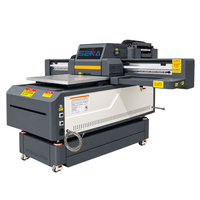 Printer Kulit Flatbed UV Inkjet Multifungsi Digital SENA 60*90cm PVC Kartu Stiker Plastik Casing Ponsel