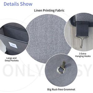 Sac de rangement suspendu sur porte en tissu, organisateur mural le plus vendu 2026 - Product Image 5