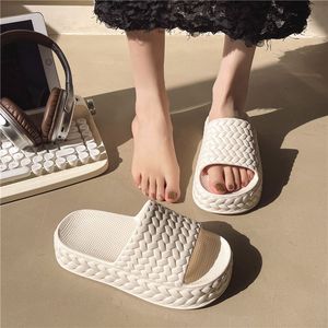 Sandales de plage pour femmes, imprimées, à bout ouvert, semelle épaisse et souple, antidérapantes, séchage rapide, été, automne, maison, salle de bain - Product Image 4