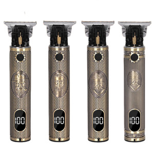 Cortadora de pelo eléctrica grabada T9, estilo Dragón Fénix, cuerpo metálico, recargable, longitud ajustable para hombres y mascotas - Product Image 4