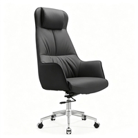Chaise de bureau de direction ergonomique en cuir de luxe, dossier haut, pivotante, pour bureau moderne, salle de réunion, mobilier de direction