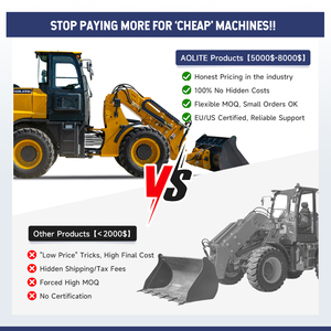Pemuat roda mesin Epa murah Mini pemuat Diesel 2ton 4WD roda kecil - Product Image 2