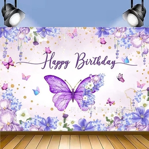 Hstyle mariposa <span class=keywords><strong>cumpleaños</strong></span> telón <span class=keywords><strong>de</strong></span> fondo niños Feliz <span class=keywords><strong>cumpleaños</strong></span> Banner mariposa primavera flores <span class=keywords><strong>cumpleaños</strong></span> fiesta decoraciones foto <span class=keywords><strong>de</strong></span> fondo - Product Image 6