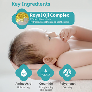 Set Perawatan Kulit bayi alami Label pribadi, Losion pelembap dan krim untuk wajah dan tubuh untuk perawatan kulit bayi - Product Image 4