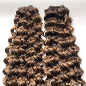 Nuova tendenza vendite popolari doppio disegnato cuticola reale genio onda di acqua arricciatura Texture con il prezzo all'ingrosso pronto per la spedizione - Product Image 5