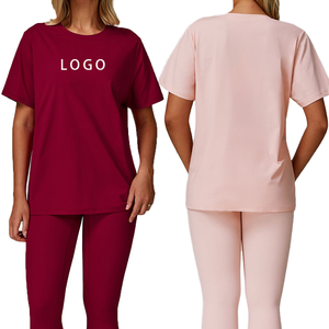 Servicio OEM, Conjunto de Camiseta y Pantalones Cortos de Algodón para Hombre, Ligero, de Alta Calidad, para Primavera/Verano, Transpirable, Informal, con Impresión Personalizada Disponible - Product Image 6