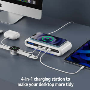 Prix usine 4 en 1 chargeurs rapides sans fil multifonctionnels plaques <span class=keywords><strong>de</strong></span> chargeur portables stations <span class=keywords><strong>de</strong></span> <span class=keywords><strong>charge</strong></span> sans fil pour Iphone - Product Image 3
