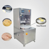 Machine de découpe industrielle à ultrasons entièrement automatique haute efficacité pour gâteaux, avec insertion de papier, pour la découpe de mille-crêpes alimentaires
