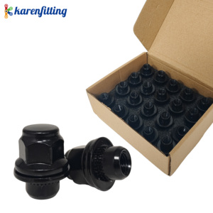 น็อตล้อทรงกรวยสีดำประสิทธิภาพสูง M12x1.5 หกเหลี่ยม บรรจุ 20 ชิ้นต่อกล่อง-001 - Product Image 4