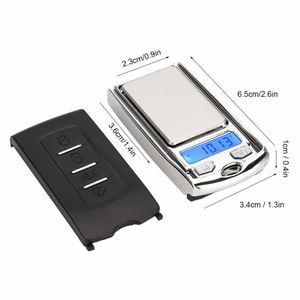 Hot Selling 200g <b>Mini</b> Stainless Steel Digital Pocket <b>Scale</b> Car Key Design Battery Powered Lid Weight Measuring 0.01g Precision - Product Image 4