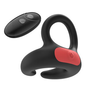 Cincin Penis <span class=keywords><strong>Vibrator</strong></span> Produk Karet Silikon Mainan Seks Pria Bergetar Penis Cincin Penis Tertunda untuk Pria Mainan Seks Pria - Product Image 3