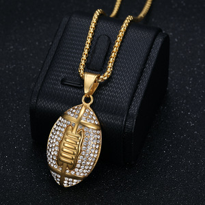Elegante Collana con Ciondolo a Forma di Mano di Fatima, Simbolo di <span class=keywords><strong>Protezione</strong></span> e Buona Fortuna per Uomo - Product Image 1