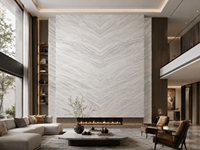 Dalles de marbre blanc nacré pour comptoirs de cuisine, carreaux de sol, murs de douche, tables à manger et lavabos en pierre sculptée sur mesure