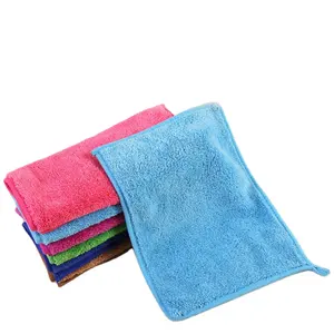 供应商批发30x40cm超细纤维珊瑚绒布重复使用耐用拖把毛巾平拖把毛巾布