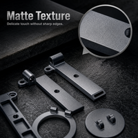Composants de quincaillerie noirs mats imprimés en 3D, essentiels pour le bricolage, service d'impression 3D personnalisé, composants de quincaillerie de précision en plastique et métal sur mesure, OEM