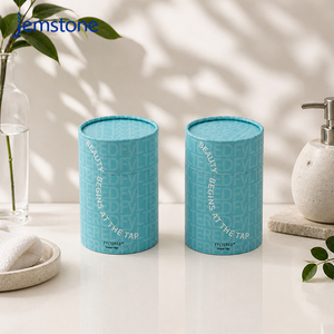 Custom Logo Eco Friendly Kraft Cylinder Tube Packaging <b>Box</b> Empty Vanishing Craft <b>Round</b> Cardboard Shower Filter Paper Tube Can - Product Image 1