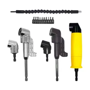 SDPSI90/105 Degree Right Angle Driver Screwdriver 1/4 Hex Shank Wrench Drill Bit Magnetic Socket Holder Power Drill Screwdriver