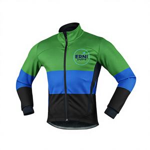 Chaqueta de Ciclismo de Invierno para Hombre, Cortavientos, Térmica, Softshell, para Senderismo, Ciclismo de Montaña y Carretera, Ropa Reflectante - Product Image 1