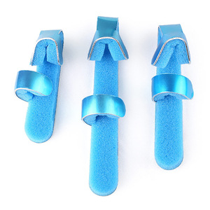 Attelle de doigt flexible en alliage d'aluminium bleue, auto-fixante, pour la protection des articulations, unisexe - Product Image 4