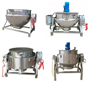 300 Liter Stoommantel Koken Waterkoker Cassave Garri Koken Ketel Pot Roeren Jacketed Pot