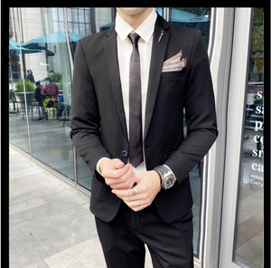 M-5XL primavera e autunno spessi Set Casual a tre pezzi abito da uomo a righe da uomo vestito migliore da uomo - Product Image 6