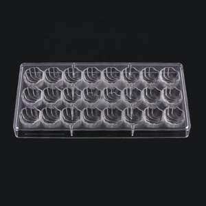 Fábrica al por mayor de alta calidad de plástico 3D policarbonato en forma de bola desmontable Pc molde de <span class=keywords><strong>Chocolate</strong></span> - Product Image 5