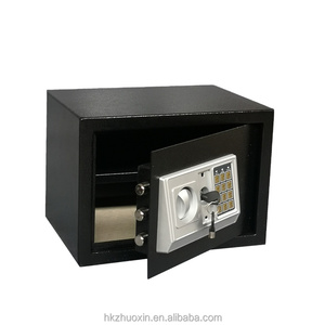 Coffre-fort en acier laminé à froid avec serrure à clé et clavier numérique électronique pour la maison, l'hôtel, le bureau - Rangement durable - Product Image 2