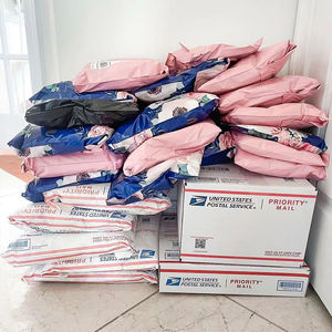 Оптовая продажа, изготовленные на заказ, почтовые пакеты из переработанного пластика, большие полиэтиленовые почтовые пакеты, почтовые пакеты из Гуанчжоу, исюань, доставка - Product Image 3