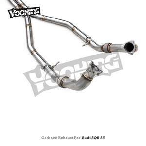 <span class=keywords><strong>Escape</strong></span> YK Catback para <span class=keywords><strong>Audi</strong></span> <span class=keywords><strong>SQ5</strong></span> 8Y 3,0 T 2018 + sistema de <span class=keywords><strong>escape</strong></span> de válvula Original de coche deportivo recto de acero inoxidable - Product Image 2