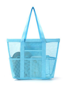 Bolsas de Playa de Gran Capacidad con Logotipo Personalizado al por Mayor, Accesorios de Playa, Bolsa de Viaje, Bolsa de Natación, <span class=keywords><strong>Bolso</strong></span> de Playa de Malla - Product Image 3