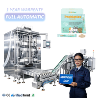 Machine de conditionnement entièrement automatique multi-voies pour sachets de thé matcha probiotique, avec support de personnalisation et ligne de mise en carton