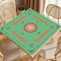 Tapis de jeu de mahjong en caoutchouc moderne de luxe personnalisé, réduction du bruit, antidérapant, pour jeux de cartes, poker, jeux de société Eleshine DT-06